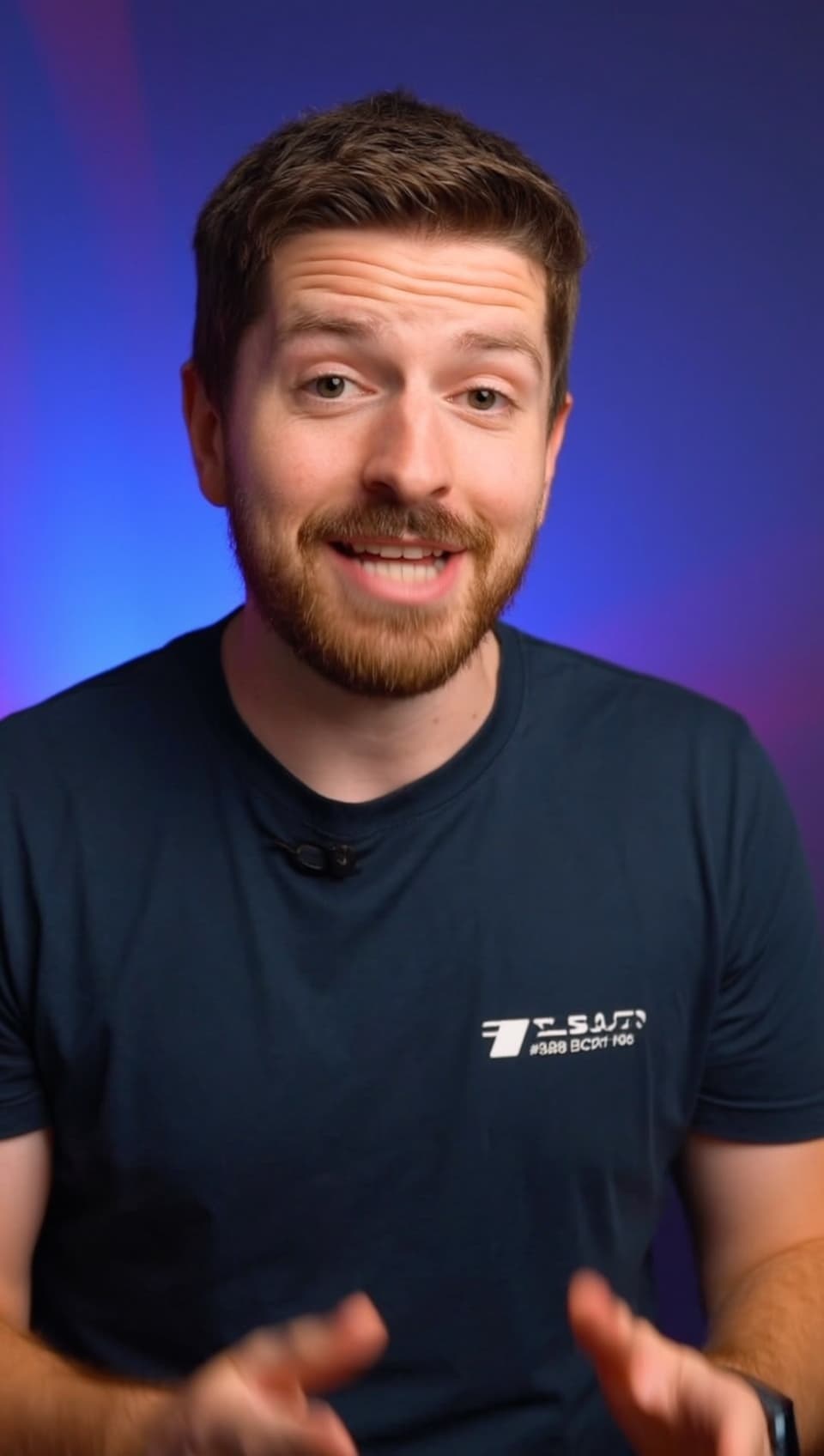 ELEVO-generated UGC creator clip — AI talking-head ad creative